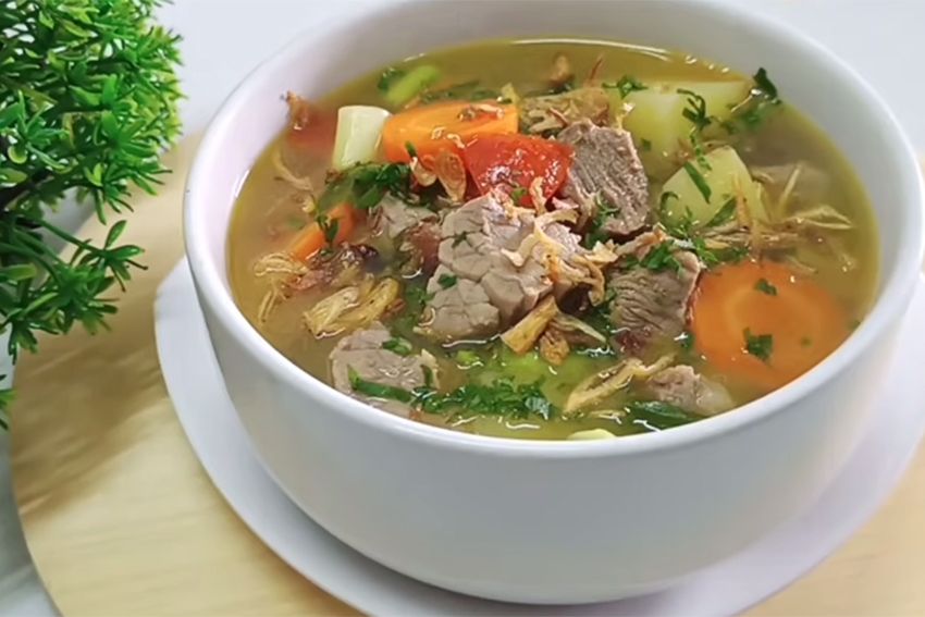 Resep sup daging sapi