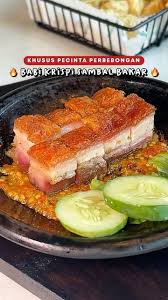 Babi Krispy Sambal Bakar