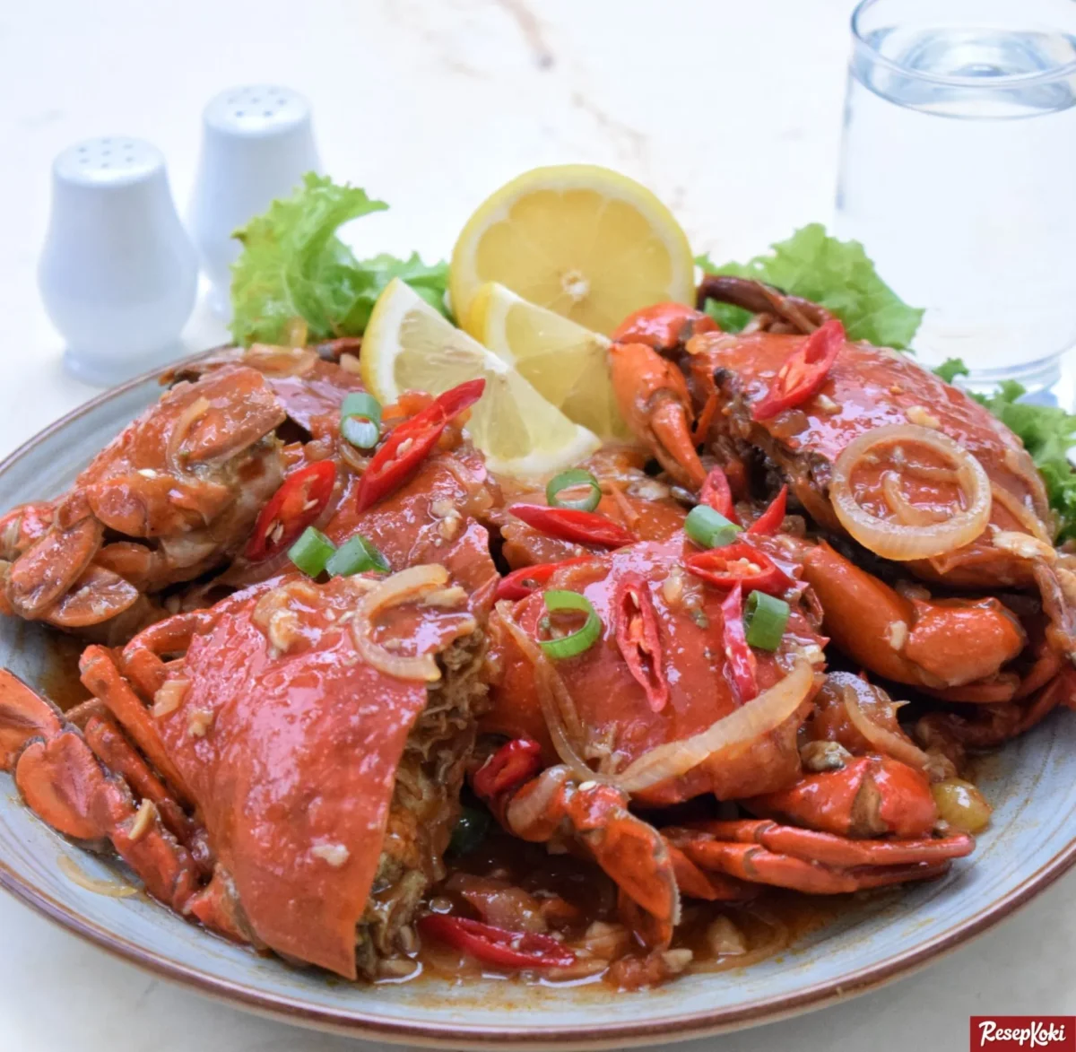 Kepiting dengan Saus Karamel