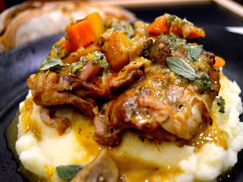 Rabbit Braised in White Wine (Australia Version)